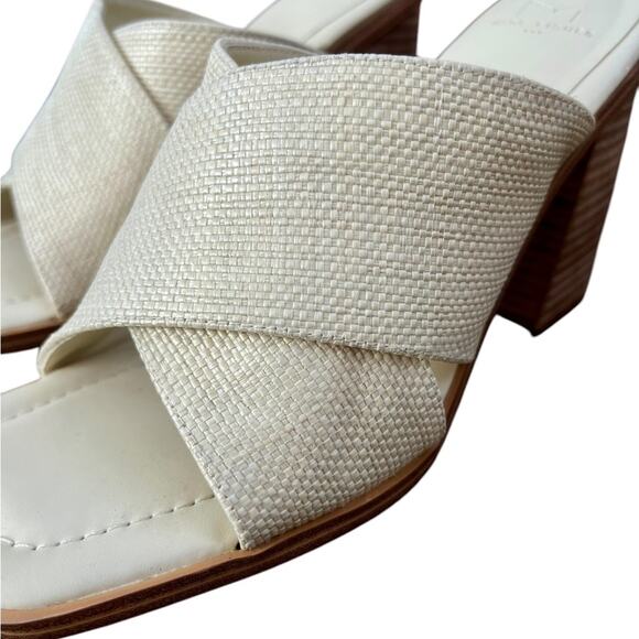 NWOT Marc Fisher Light Natural Barli Slide Sandals  – Sz 10 - Picture 5 of 7